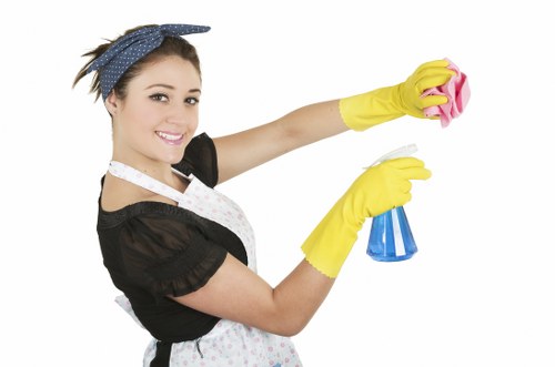 Specialist floor cleaning equipment used for hard floor care