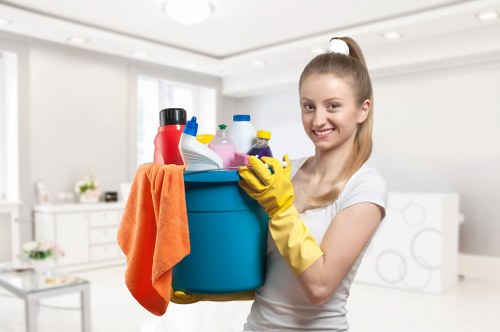 Finishing touches for after builders cleaning in Belsizepark